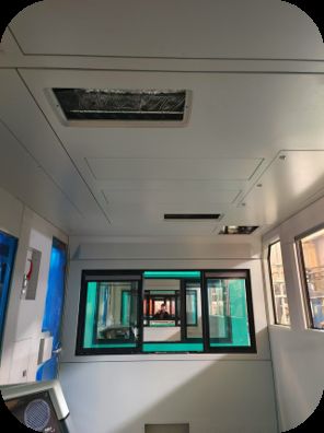 Verimli manevra makinisti kontrol odası